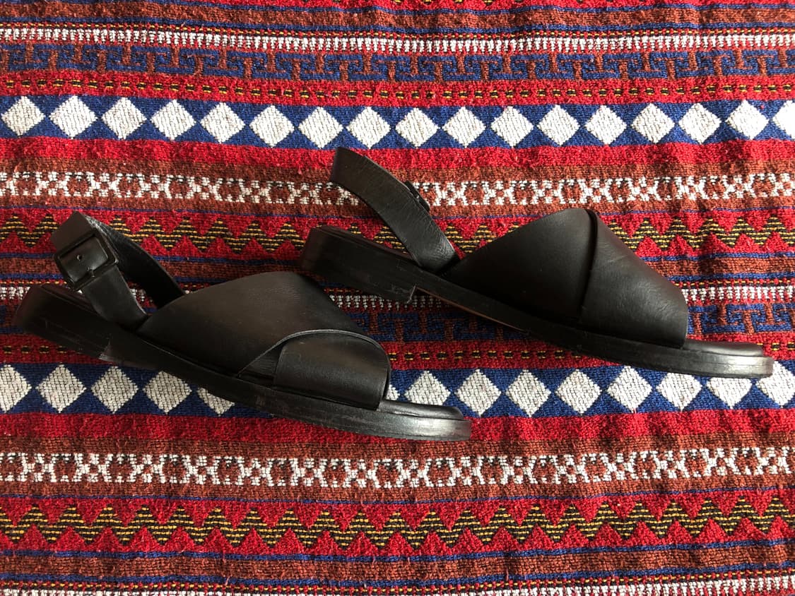 코스 블랙 레더 샌들 245 상품이미지2