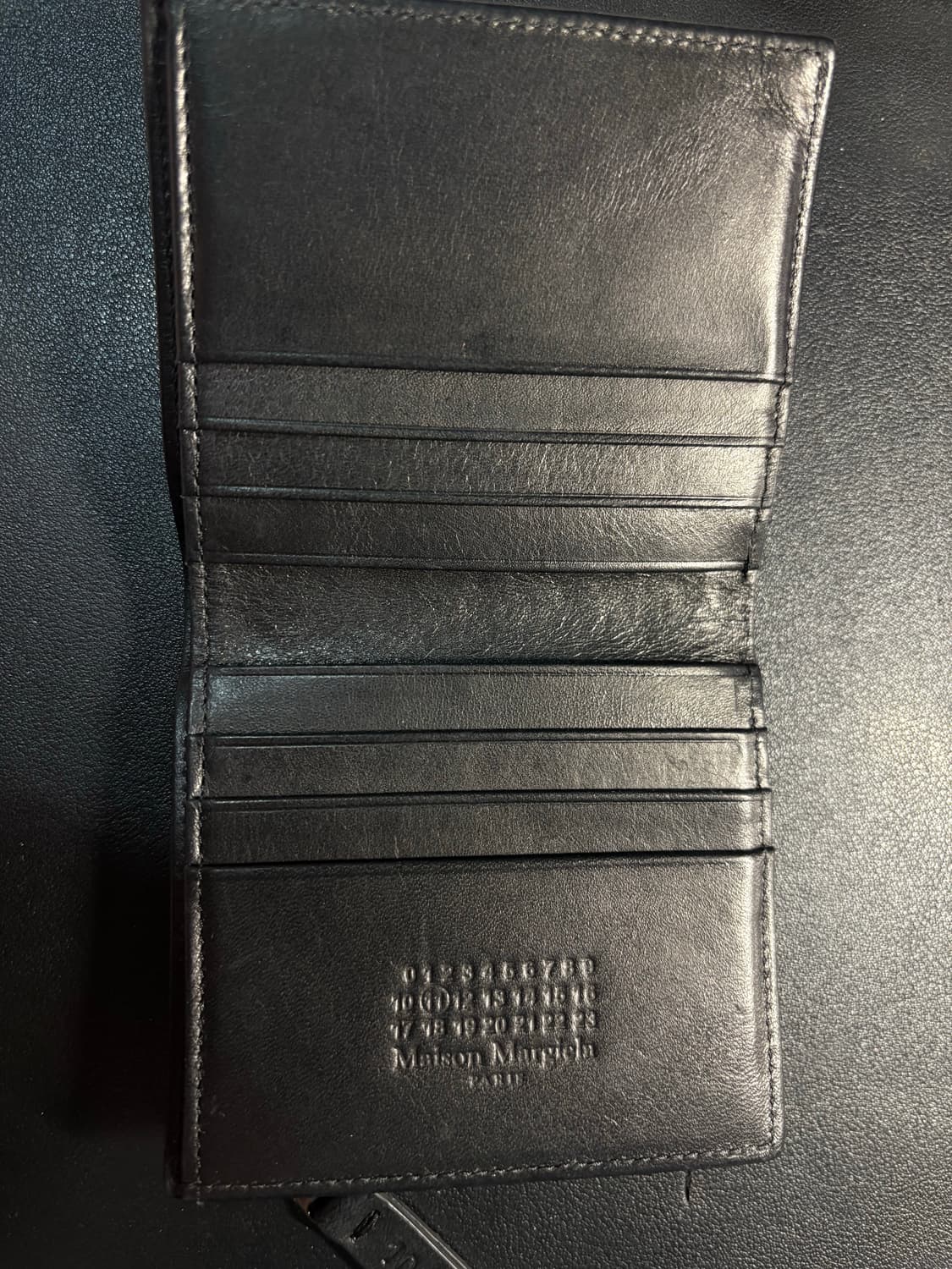 메종 마르지엘라 폴드 레더 지갑 블랙 상품이미지4