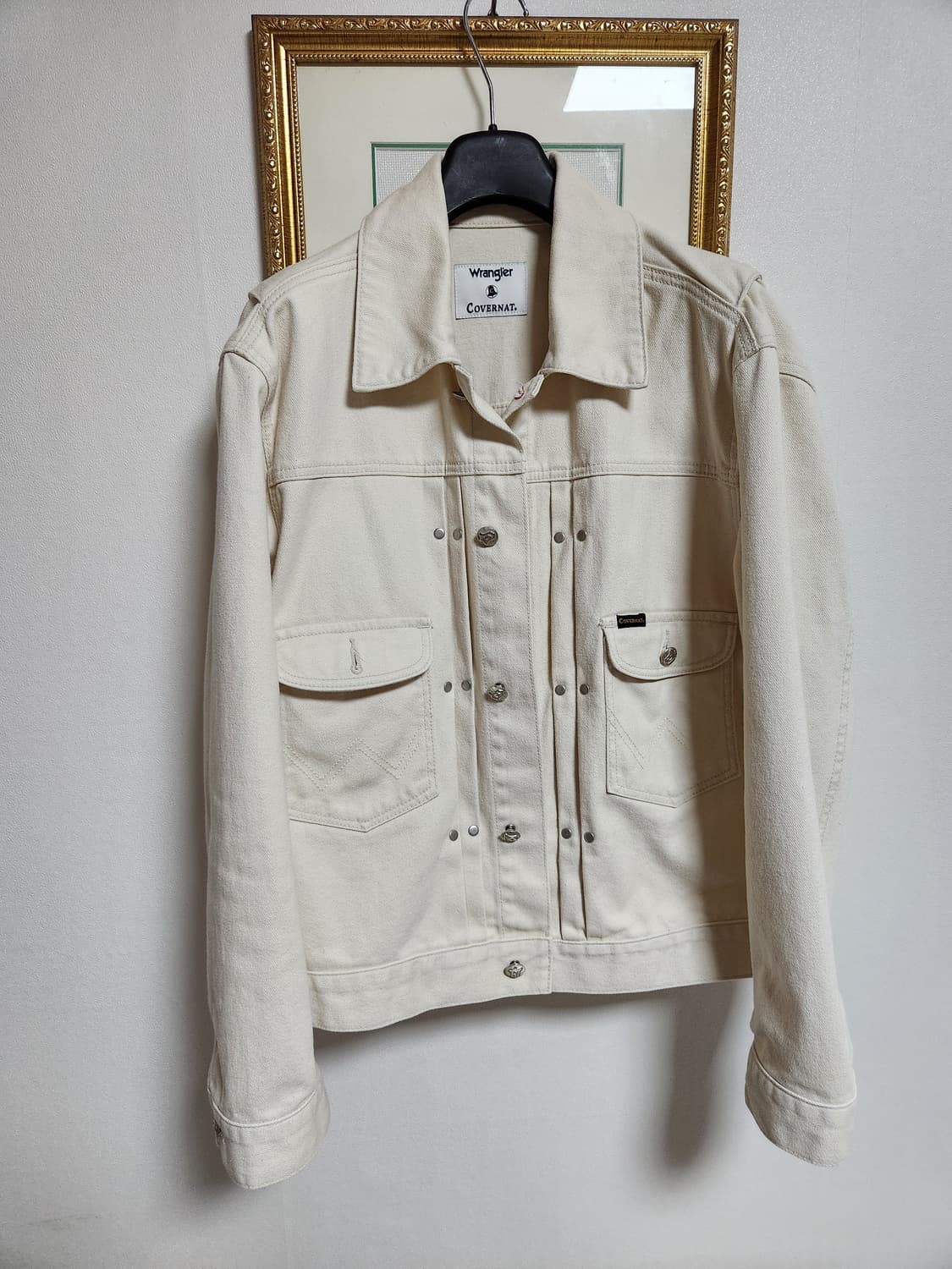 아이보리 데님자켓 판매합니다. 상품이미지4