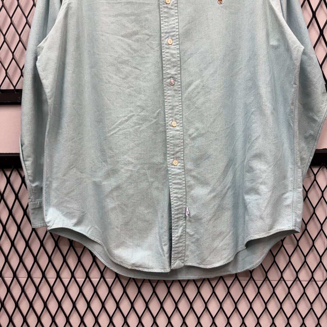 폴로 랄프로렌 솔리드 긴팔 셔츠 멀티포니 포인트 틸 상품이미지4