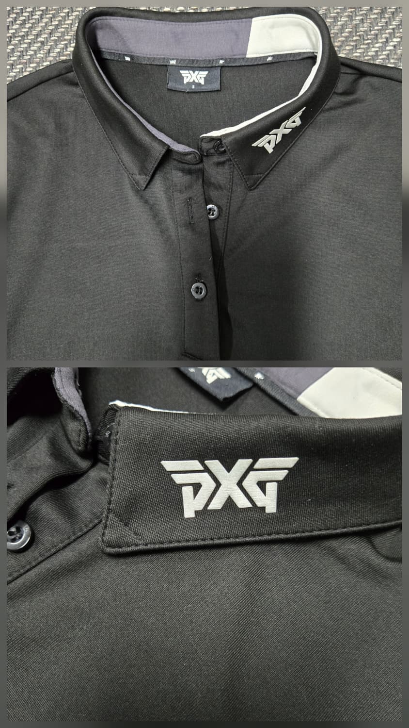 피엑스지 PXG 블랙 긴팔 폴로 셔츠 상품이미지3