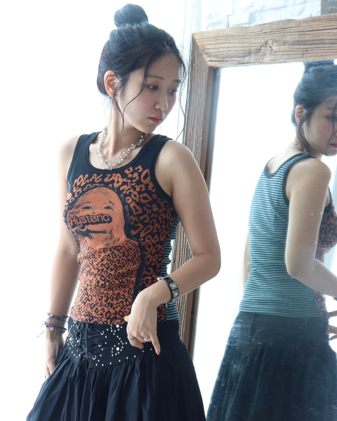 [Hysteric Mini] Orange Leopard Tank Top 상품이미지2