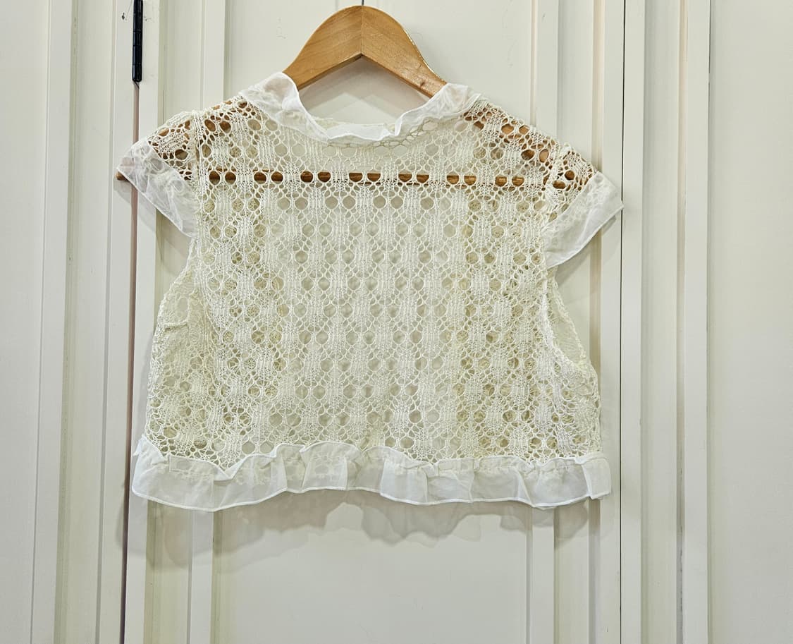 빈티지 플라워 레이스 크롭 볼레로 상품이미지4