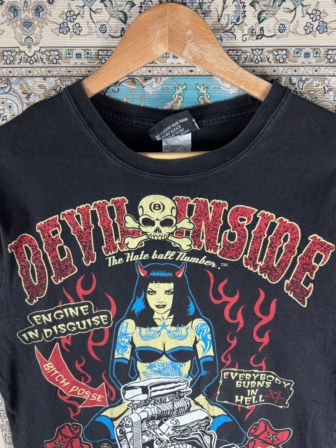 빌리에잇 데빌인사이드 그래픽 티셔츠1602 상품이미지3