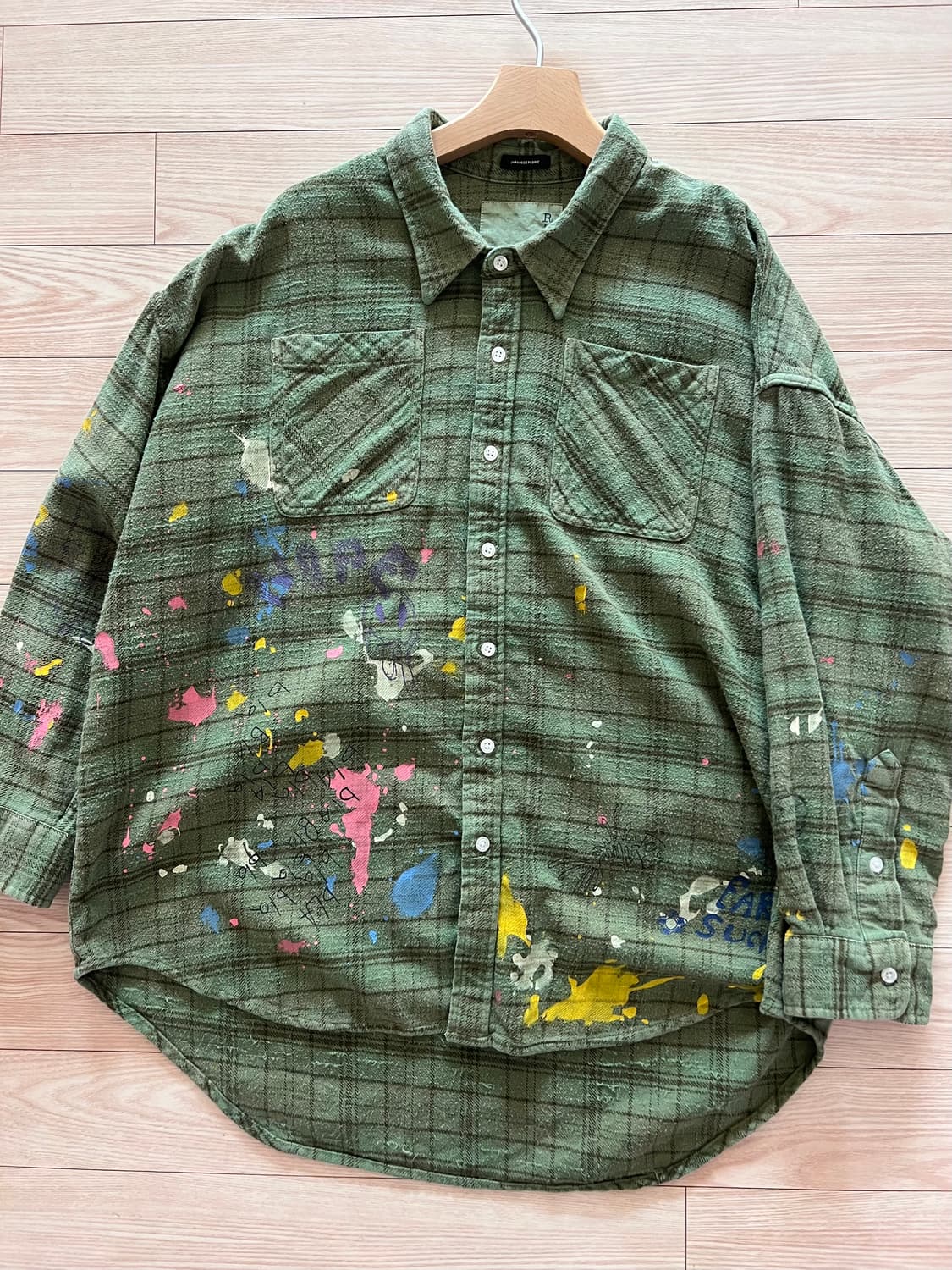 에크루 r13 체크셔츠 25ss 상품이미지4