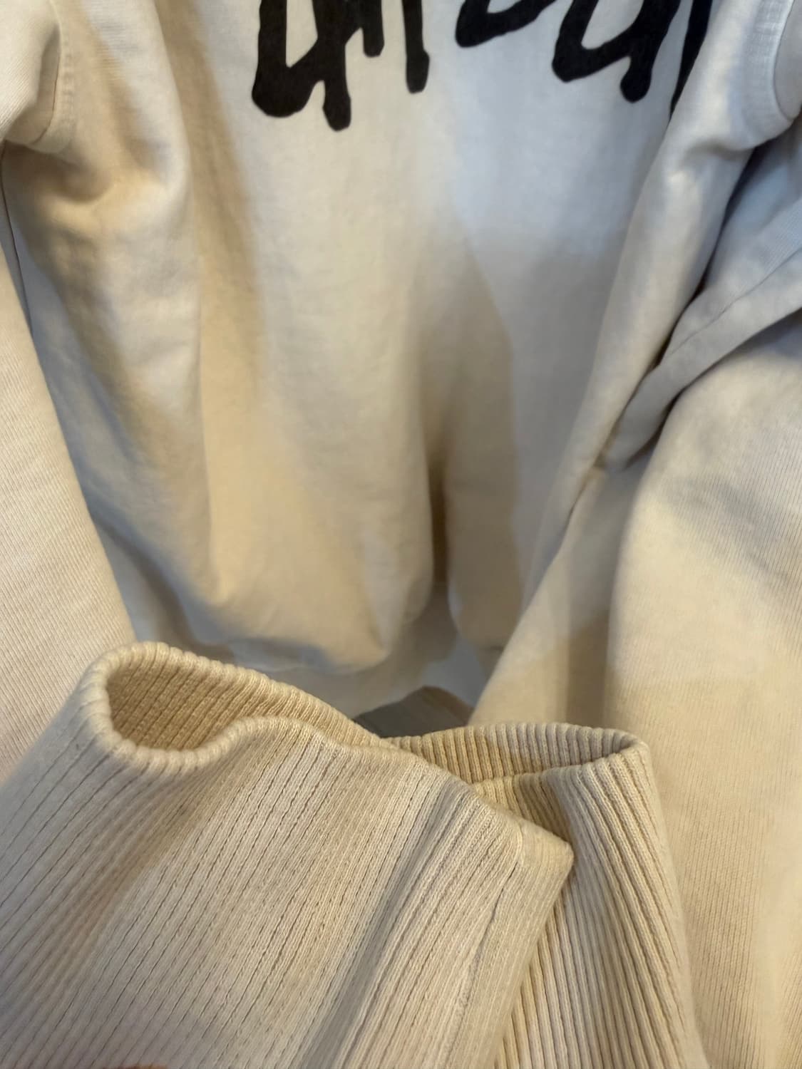 스투시 베이직 스투시 피그먼트 다이드 후드 내츄럴 상품이미지3