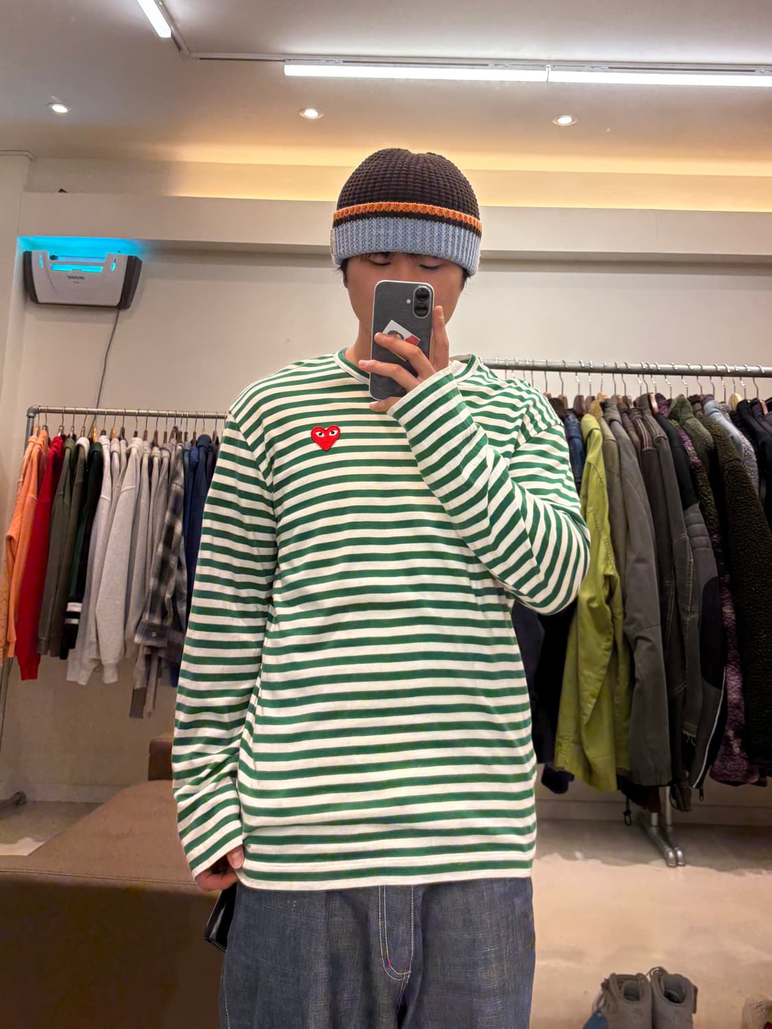 꼼데가르송 플레이 스트라이프 롱슬리브 상품이미지7