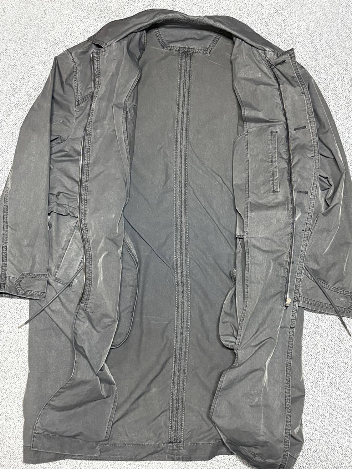 48)준지 JUUN.J 가먼트 다잉 트렌치 코트 상품이미지5