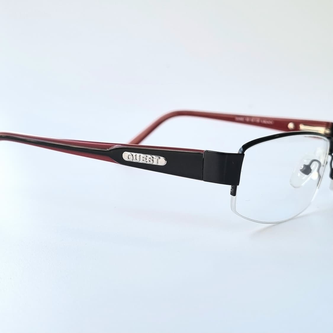 데드스탁 세련된 투톤 포인트 반무테 메탈 안경테 605 상품이미지7