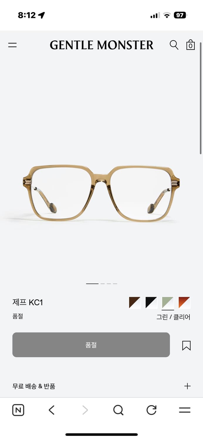 젠틀몬스터 JEFF  상품이미지1