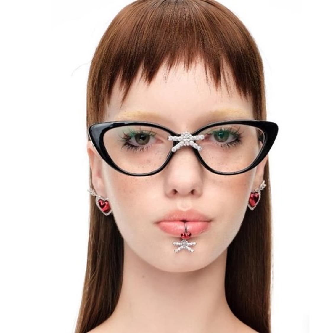 슈슈통 위민 젬스톤 보우 긱시크 안경 shushutong yvmin 상품이미지1