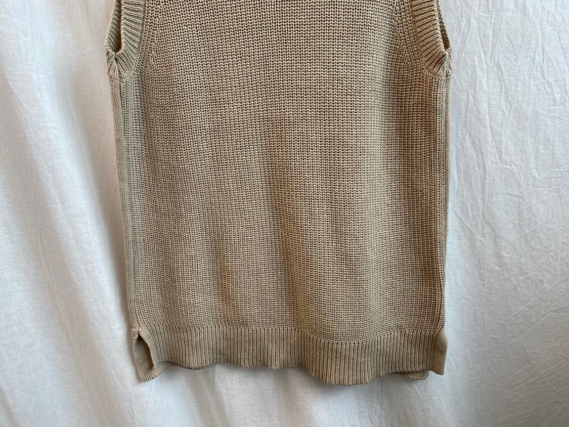 CHOCOL RAFFINE 베이지 베스트니트(M) 상품이미지6