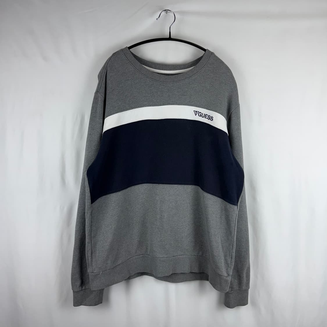(XL) 게스 배색 맨투맨 상품이미지2