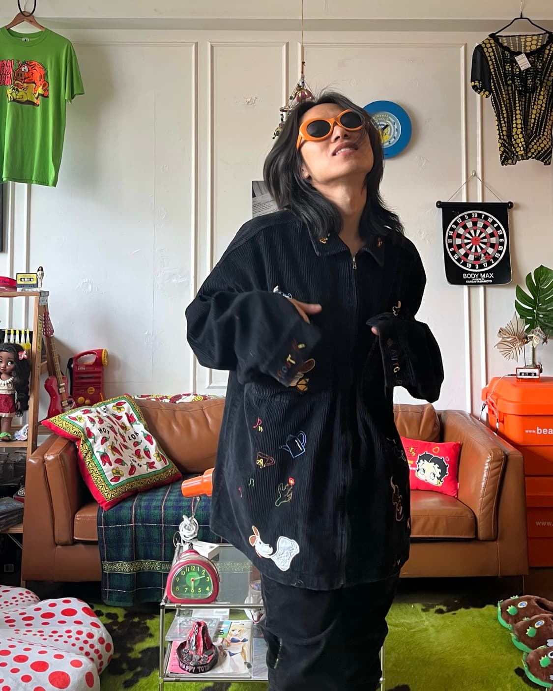 Kitsch Embroidery Corduroy Old Work JK 상품이미지3