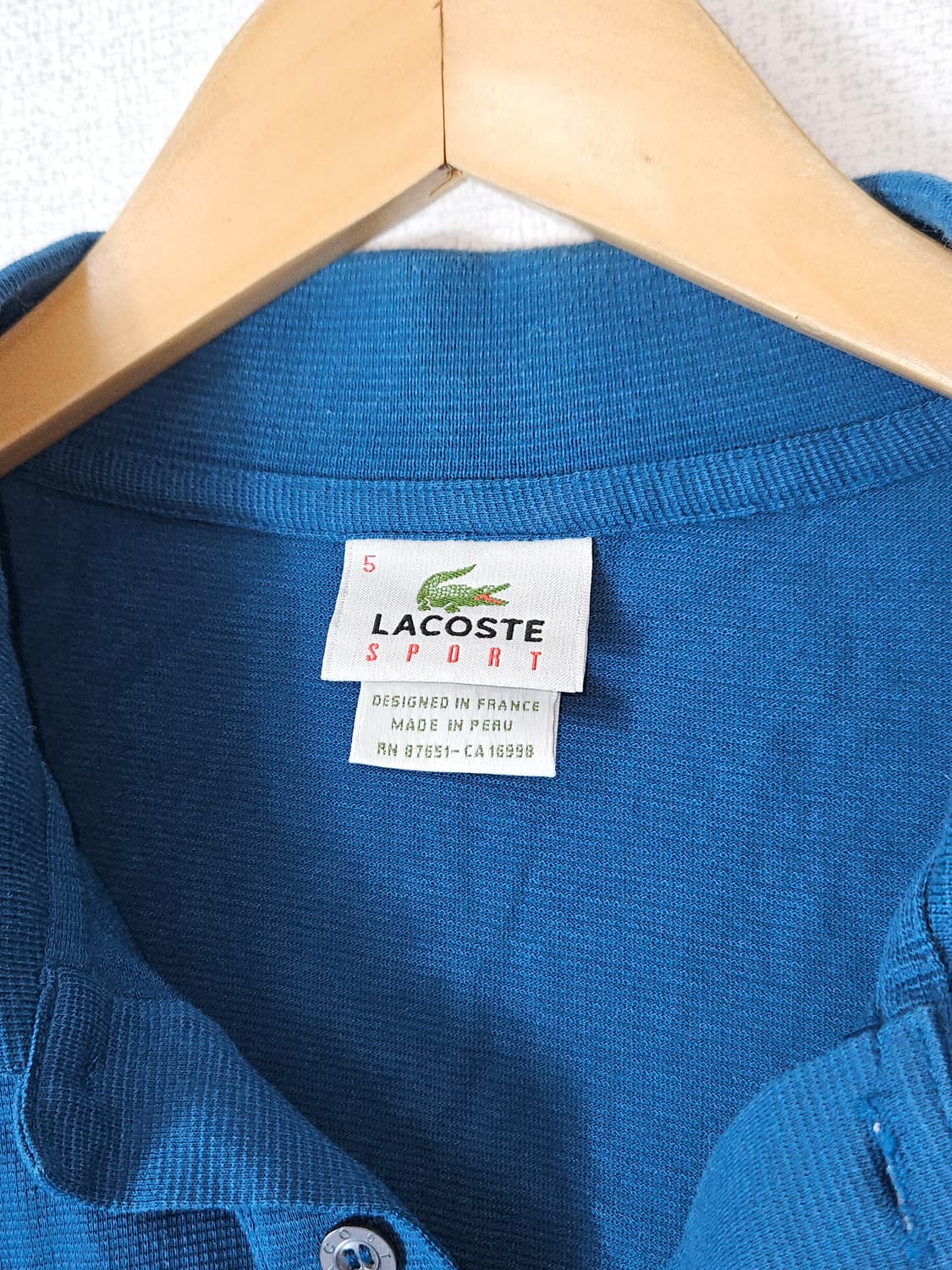 라코스테 스포츠 기능성 카라티 반팔 폴로 피케티 5 (L 100) 상품이미지5