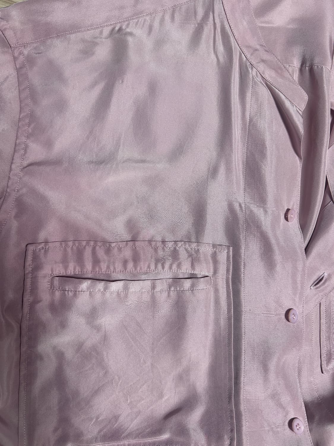 언유즈드 실크셔츠 M 상품이미지6