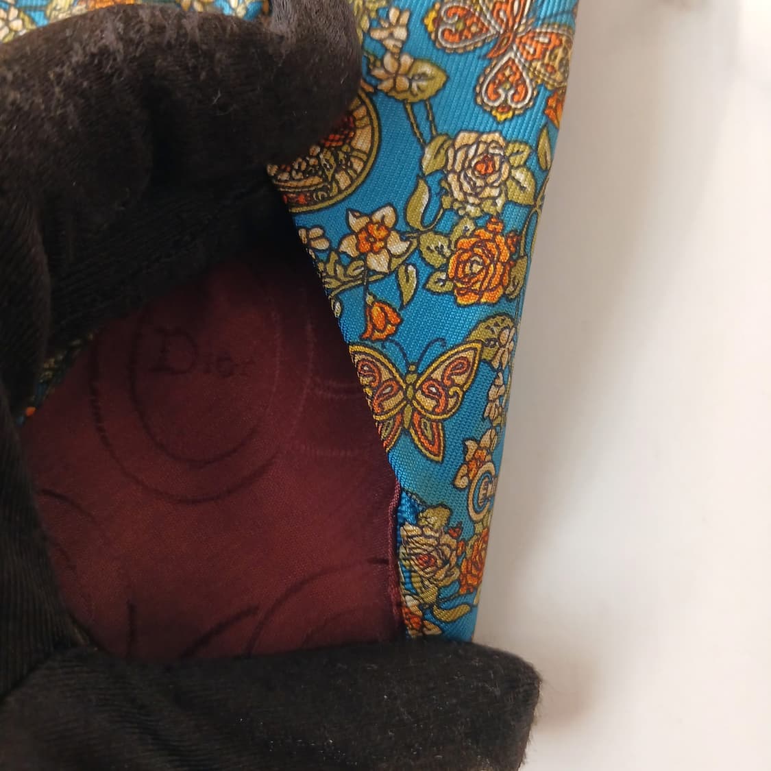 디올 실크 블루 오너먼트 패턴 넥타이 9.1cm B등급 A19418
 상품이미지7