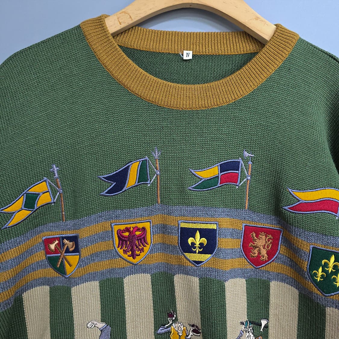 일본빈티지(Japan Vintage) 울 니트 일러스트 패턴 IV 상품이미지3