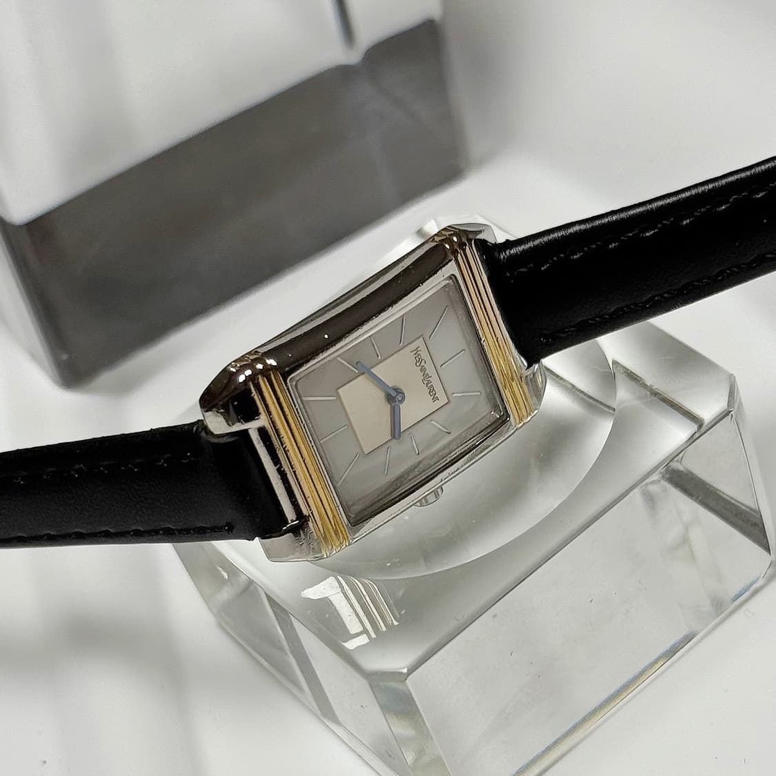 80's90's 빈티지 YSL 이브생로랑  콤비 탱크 워치 상품이미지1