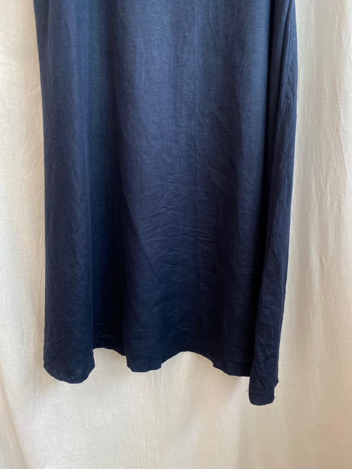 MUJI 네이비 린넨 밴딩스커트(M) 상품이미지4