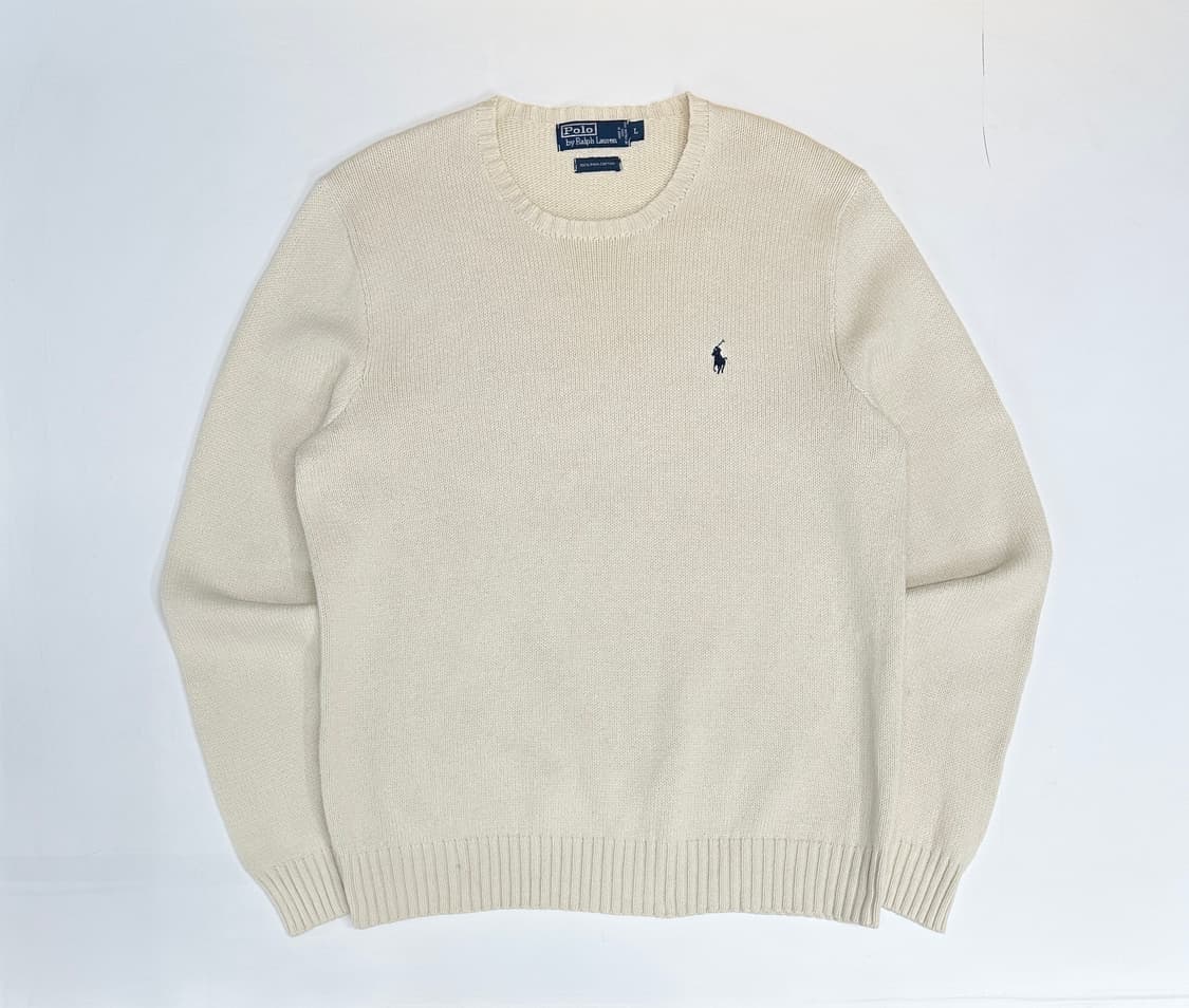 폴로 랄프로렌  피마코튼니트 (아이보리) 상품이미지1
