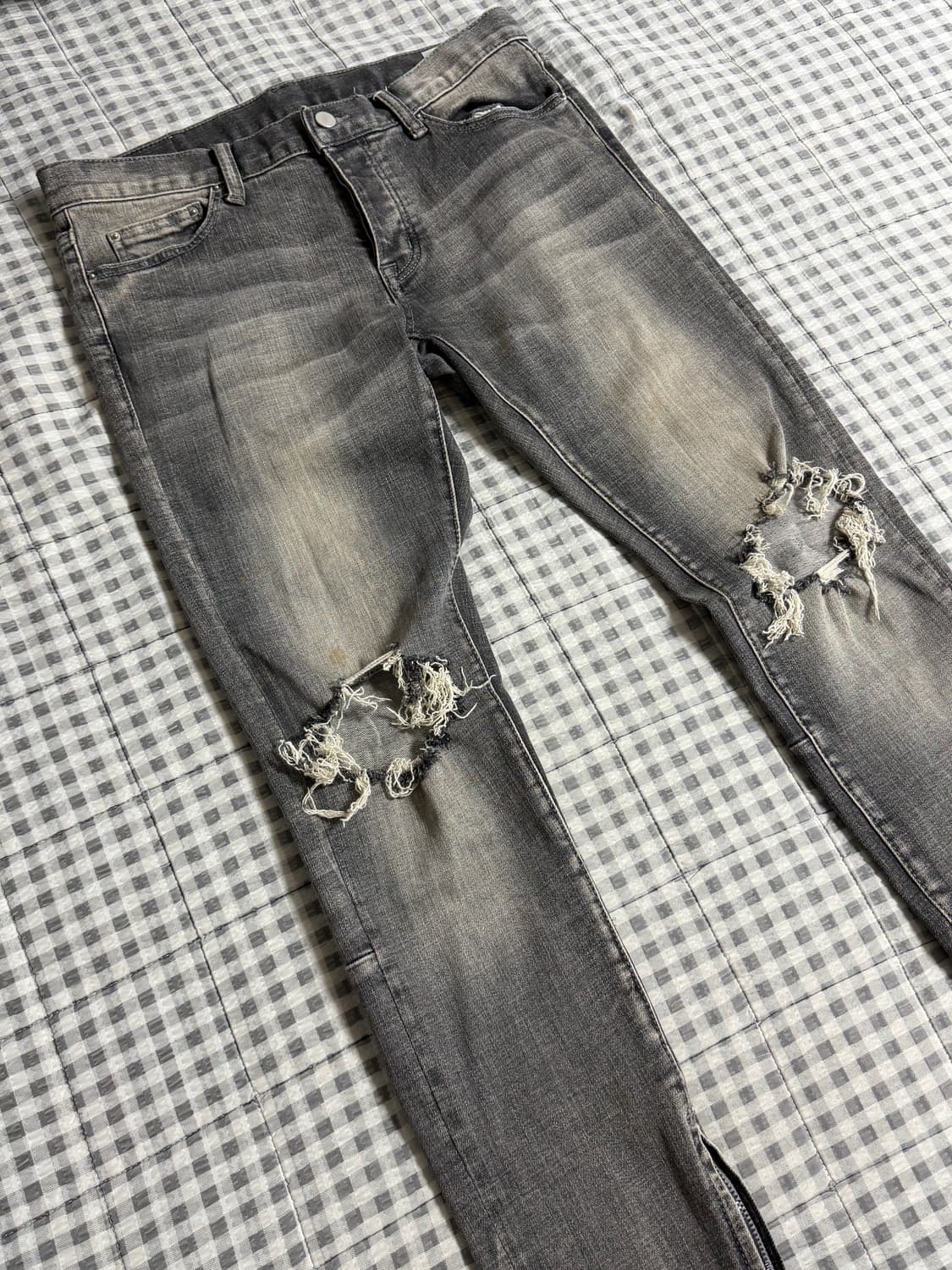 (30) mnml OG 디스 흑청 데님 진 상품이미지2