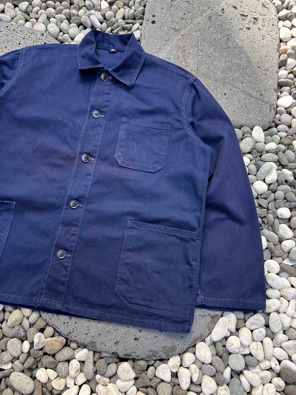 OLD VINTAGE DARK PURPLE NAVY 프렌치워크자켓 상품이미지5