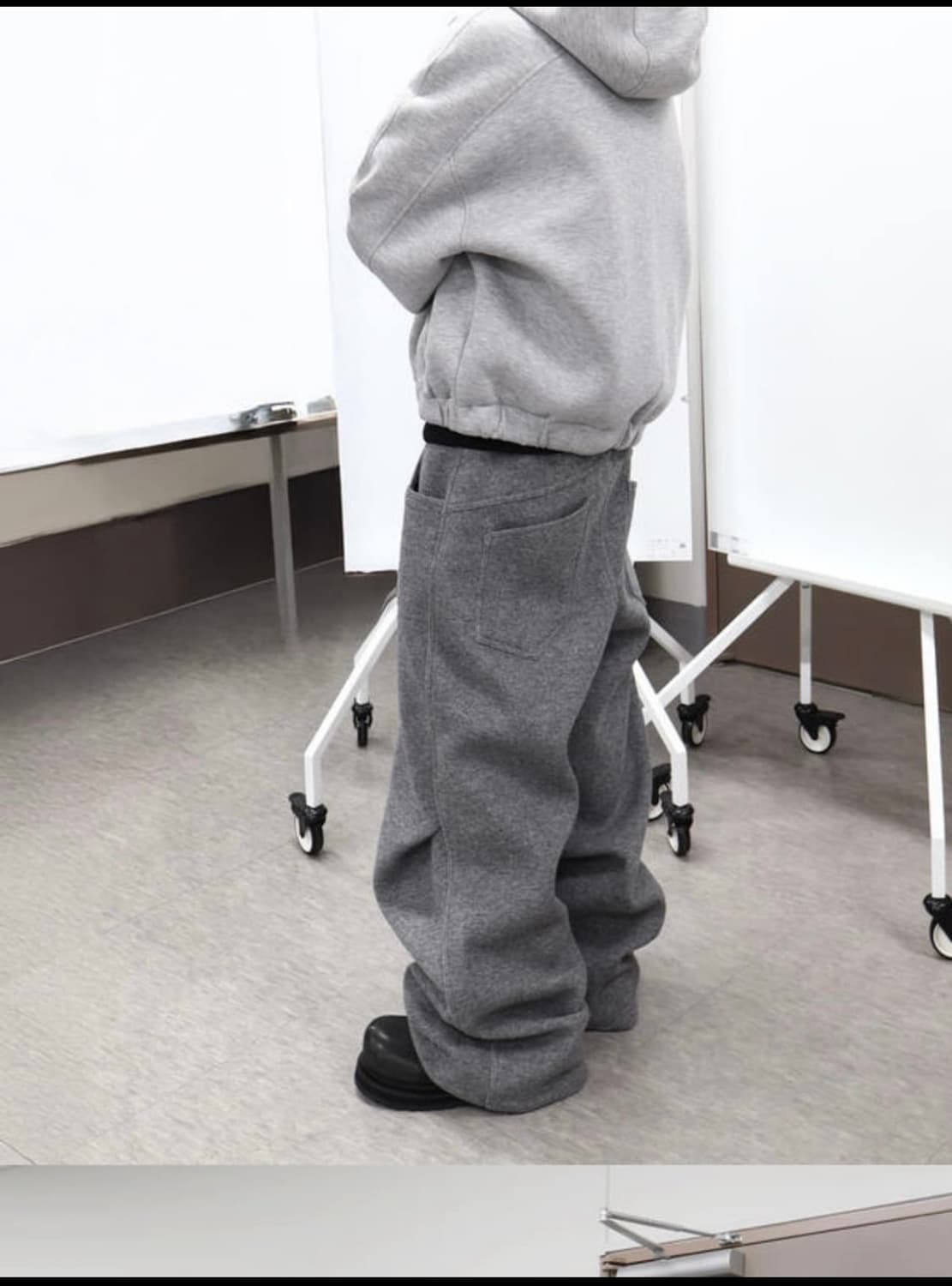 카미엔 코지 울 팬츠 그레이 상품이미지6