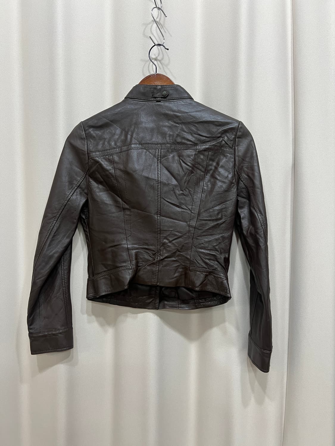 톰보이 여성 양가죽 브라운 라이더자켓  상품이미지3