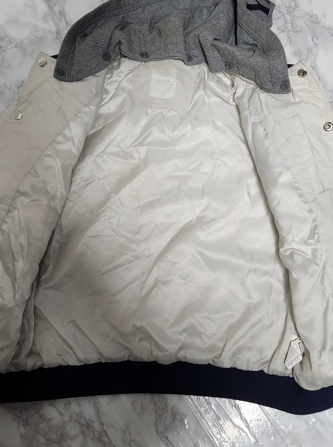 뉴욕 양키스 MLB 바시티 후드 퀄팅 자켓 상품이미지5