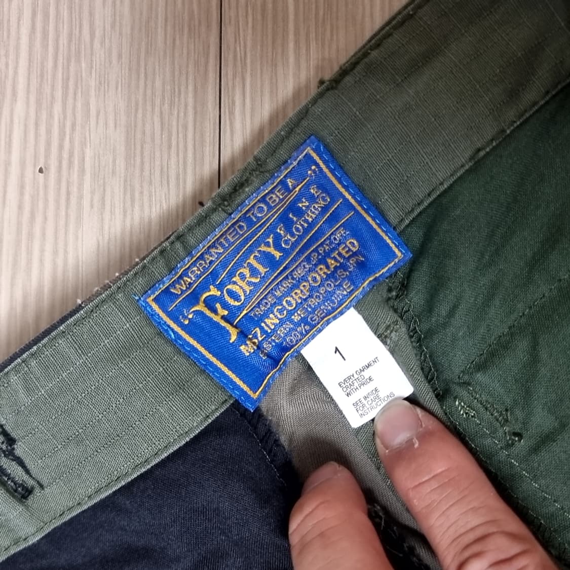 Forty Fine Clothing 카고 반바지 카모카키색 배색(30) 상품이미지6