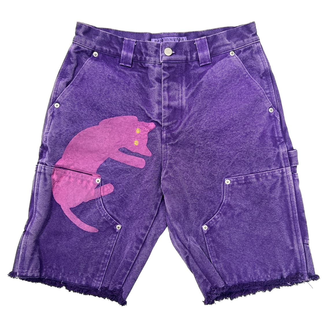 더 뮤지엄 비지터 CAT PRINTED DYEING SHORTS (S) 상품이미지1