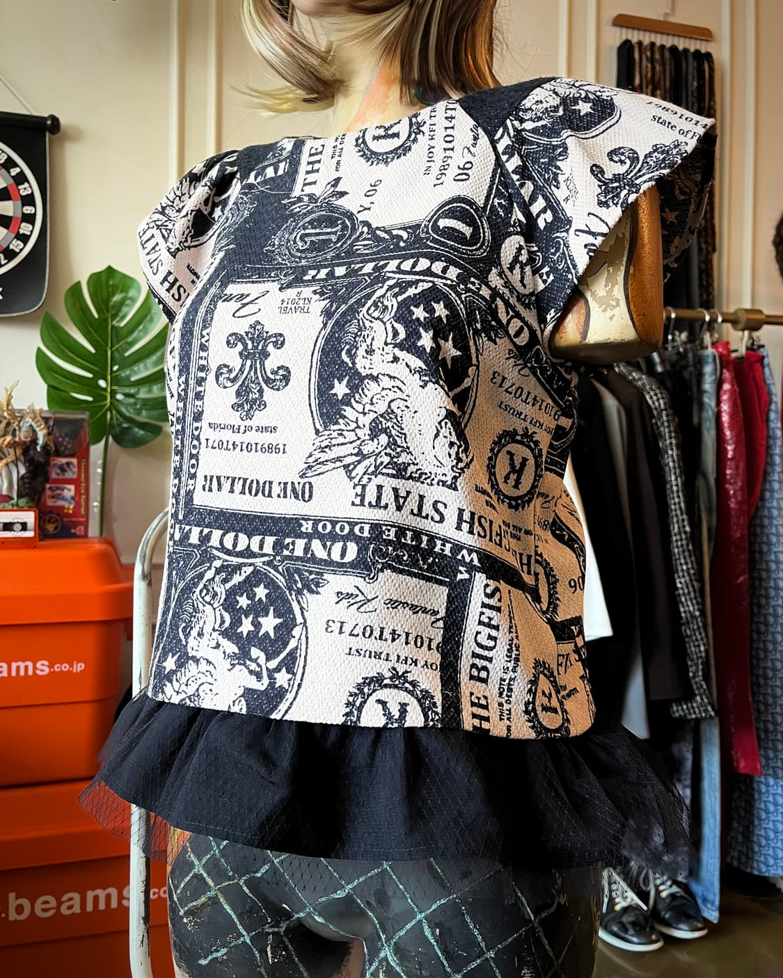 Titilate Valet by Japan Gothic Print Top 상품이미지2