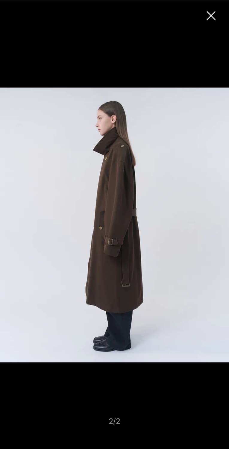 애프터프레이 25FW 브라운 트렌치 코트 S 상품이미지8