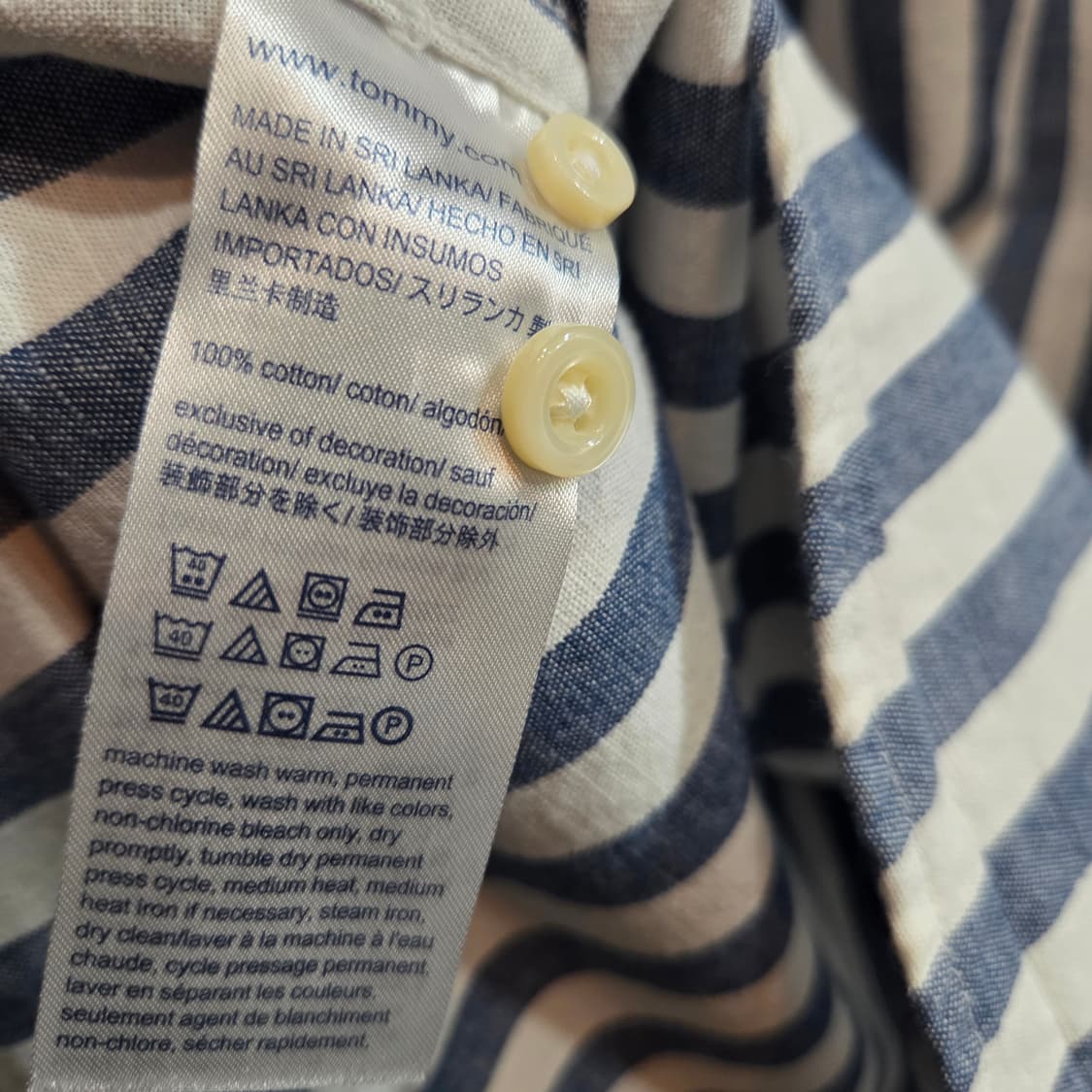 타미힐피거 스트라이프 반팔 셔츠 상품이미지6