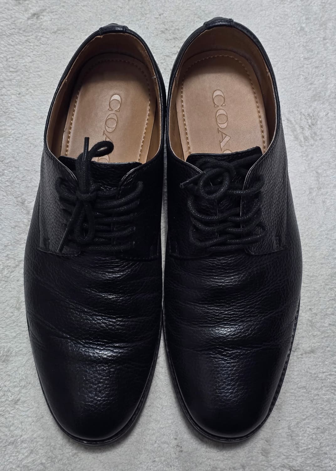 Coach 코치 더비 레더 구두 블랙 265 상품이미지2