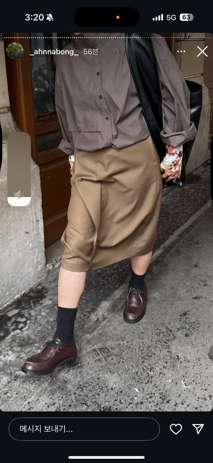 에토스 CLASSIC BUTTON SKIRT(새)라지 상품이미지3