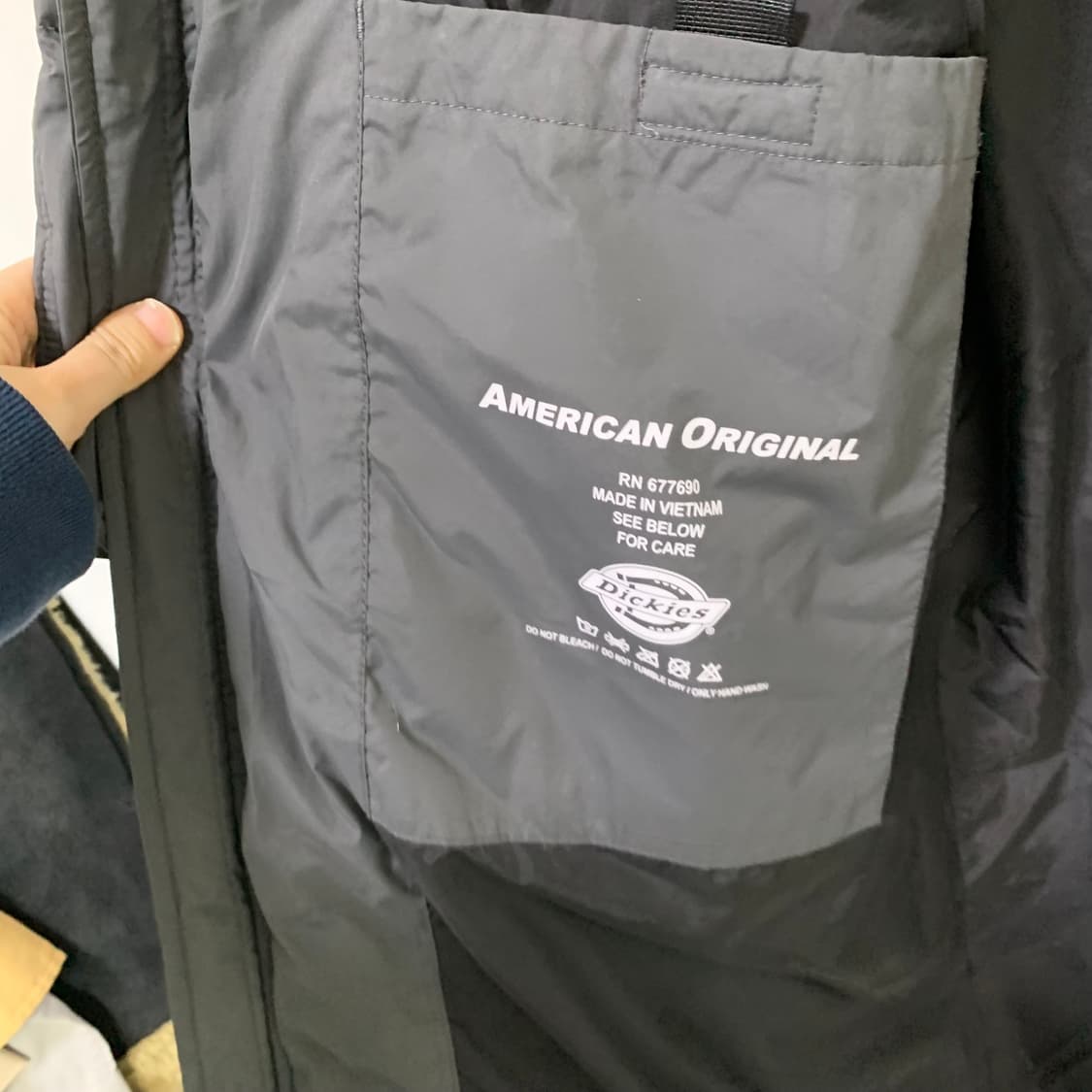 디키즈 롱패딩 차콜 그레이 S-M 빈티지 남녀공용 상품이미지6