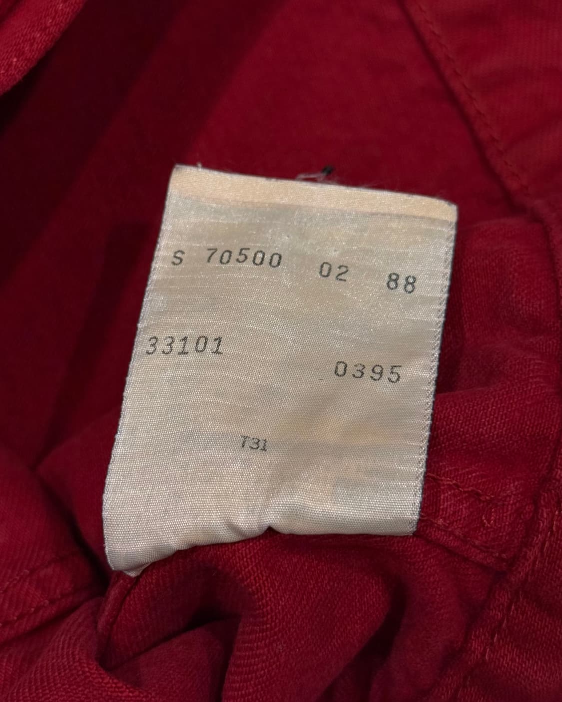 Levis 90s 70500 레드 트러커 자켓 상품이미지6