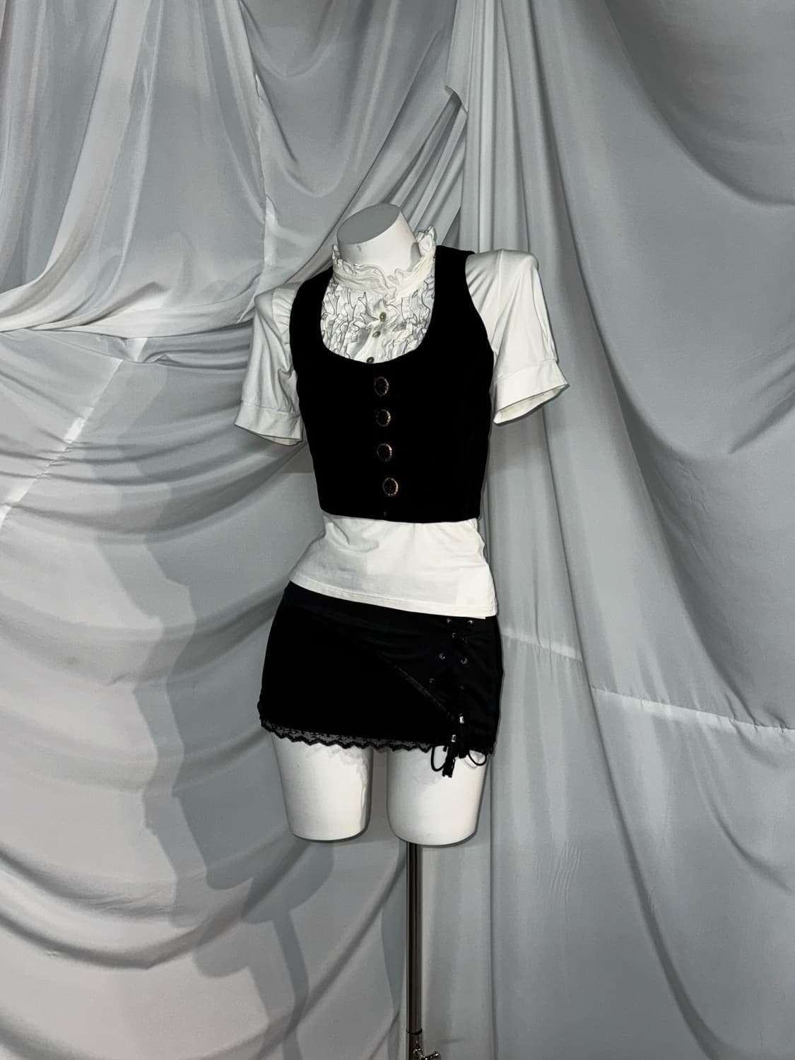 캐캐체 세라깔 무채색 공겜여주 코디세트  상품이미지7