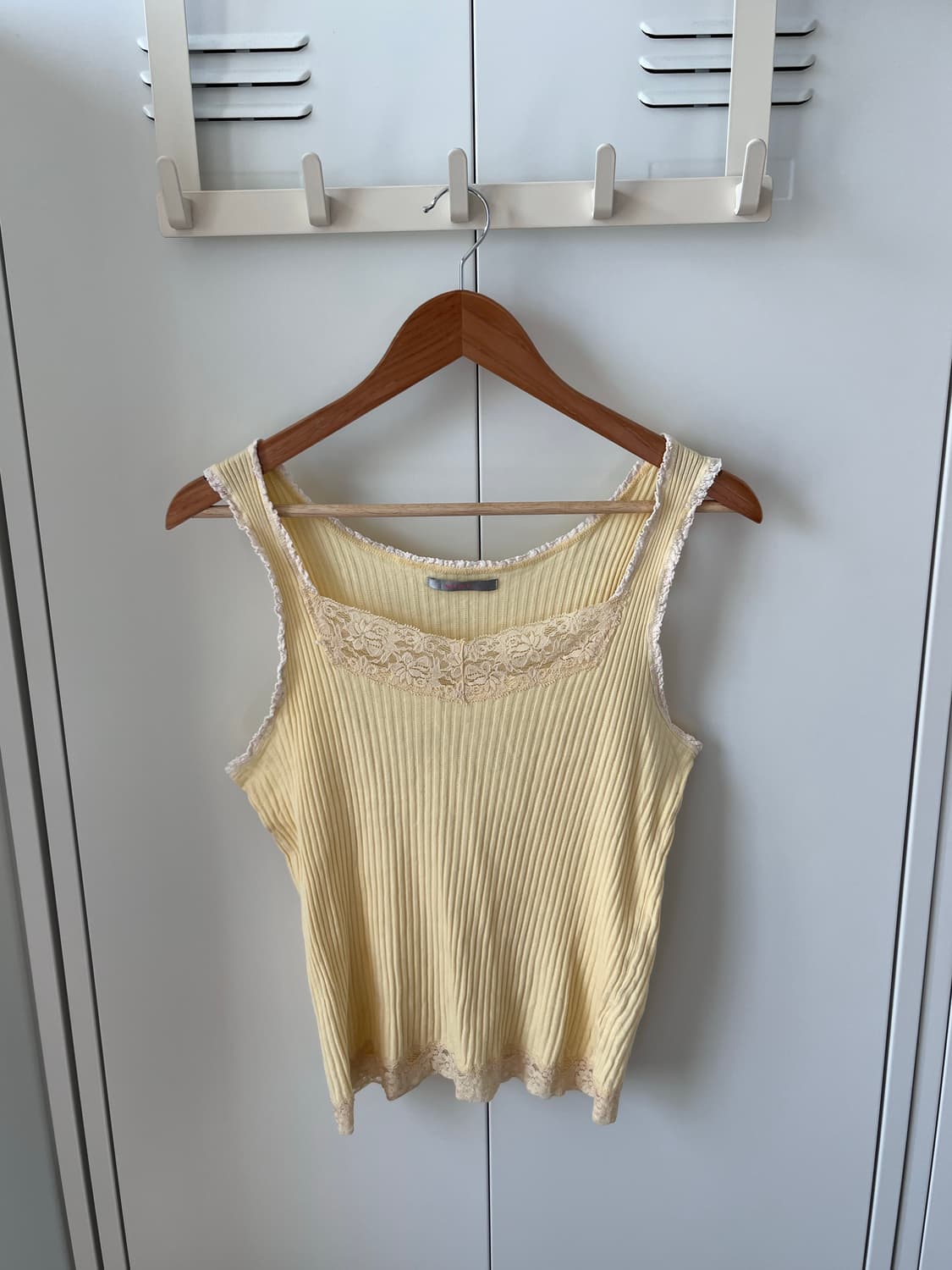 Mixt 연노랑 레이스 골지 레이어드 슬리브리스 상품이미지6