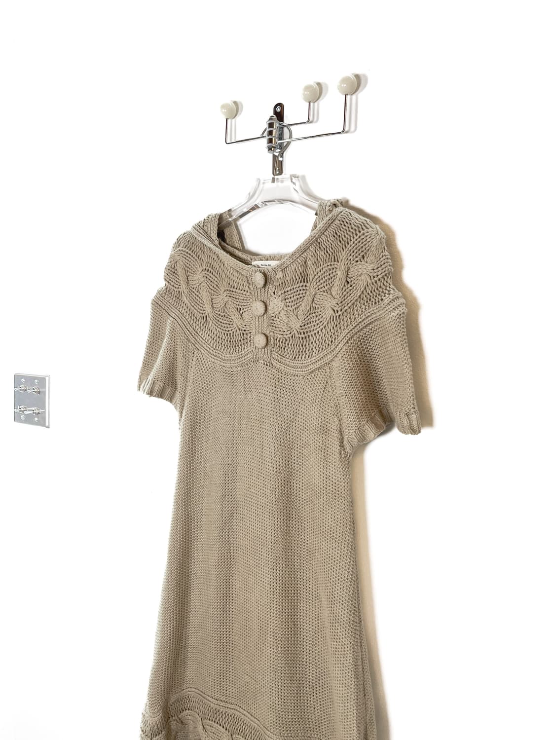 빈티지 니트 후드 원피스 상품이미지4