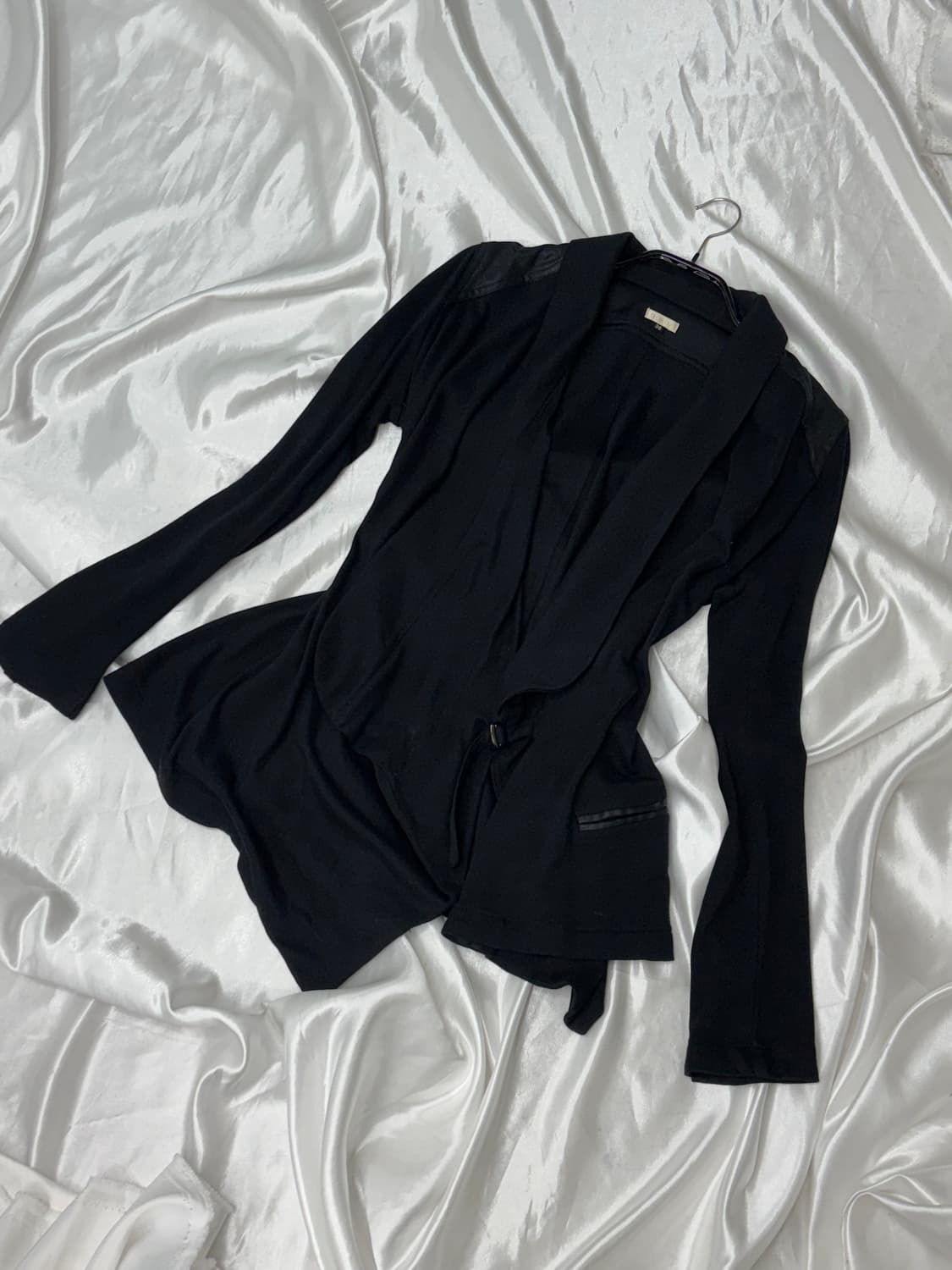 Asymmetric Drape Wrap Cardigan 상품이미지4