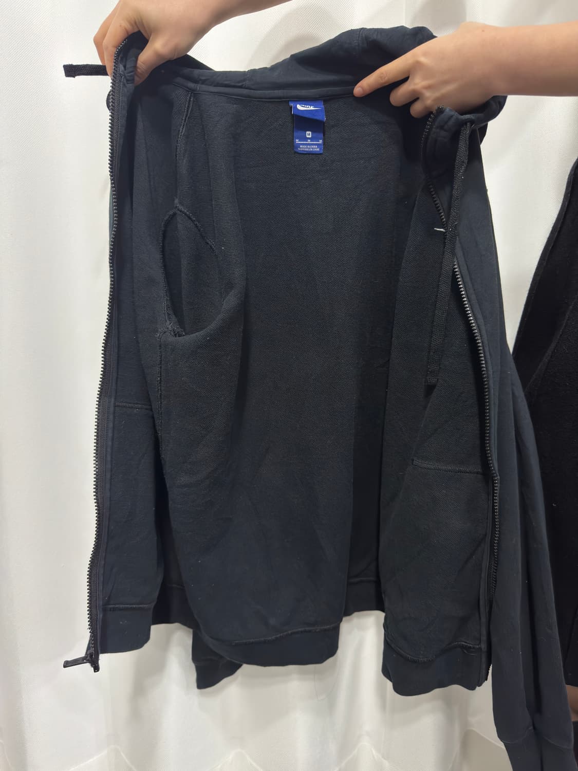 nike logo hood zipup 상품이미지5