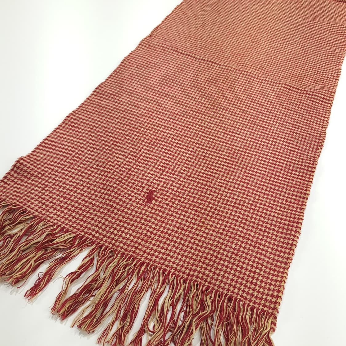 MX318 폴로 랄프로렌 레드 하운드투스 프랑스코튼 목도리 머플러 상품이미지2