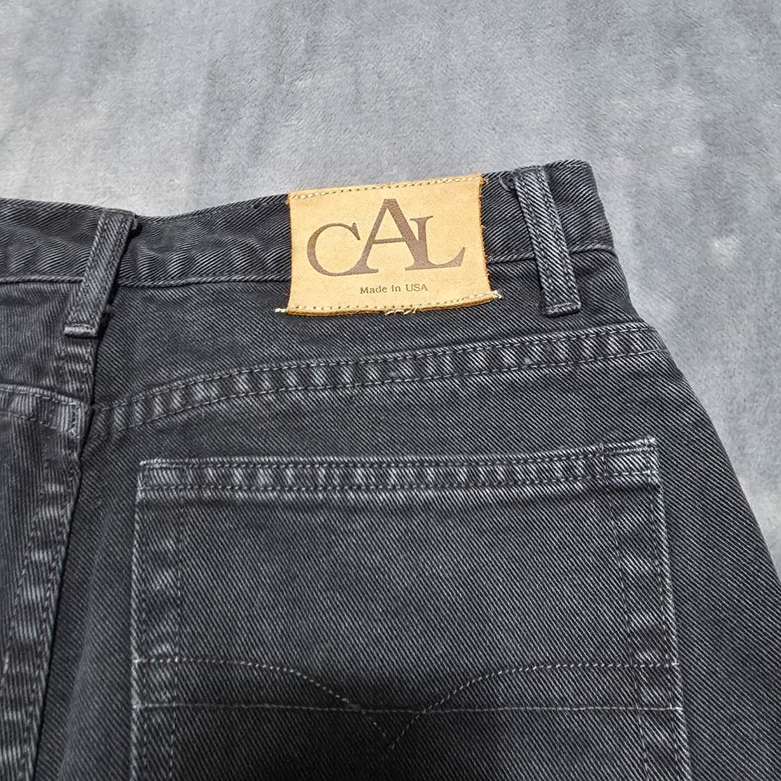 (29)CAL JEANS 빈티지 블랙 데님 팬츠 상품이미지5