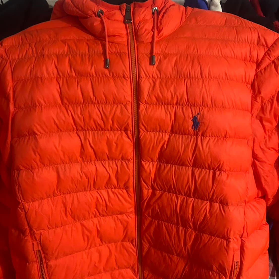 10s 폴로 랄프로렌 후디 경량패딩 오렌지 상품이미지1