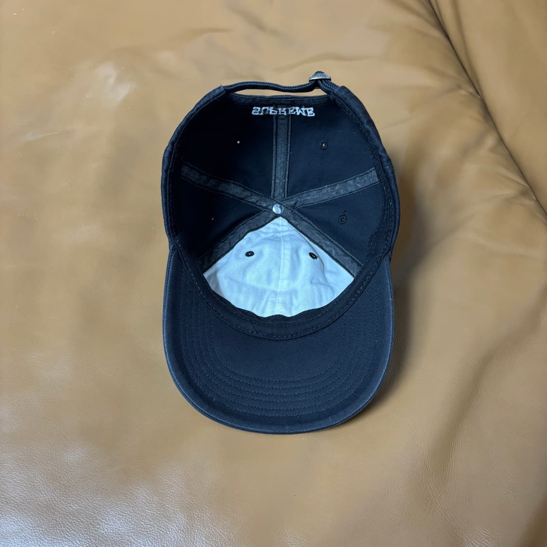 Supreme 슈프림 멀티 컬러 로고 블랙 6패널 볼캡 모자 Black 상품이미지6