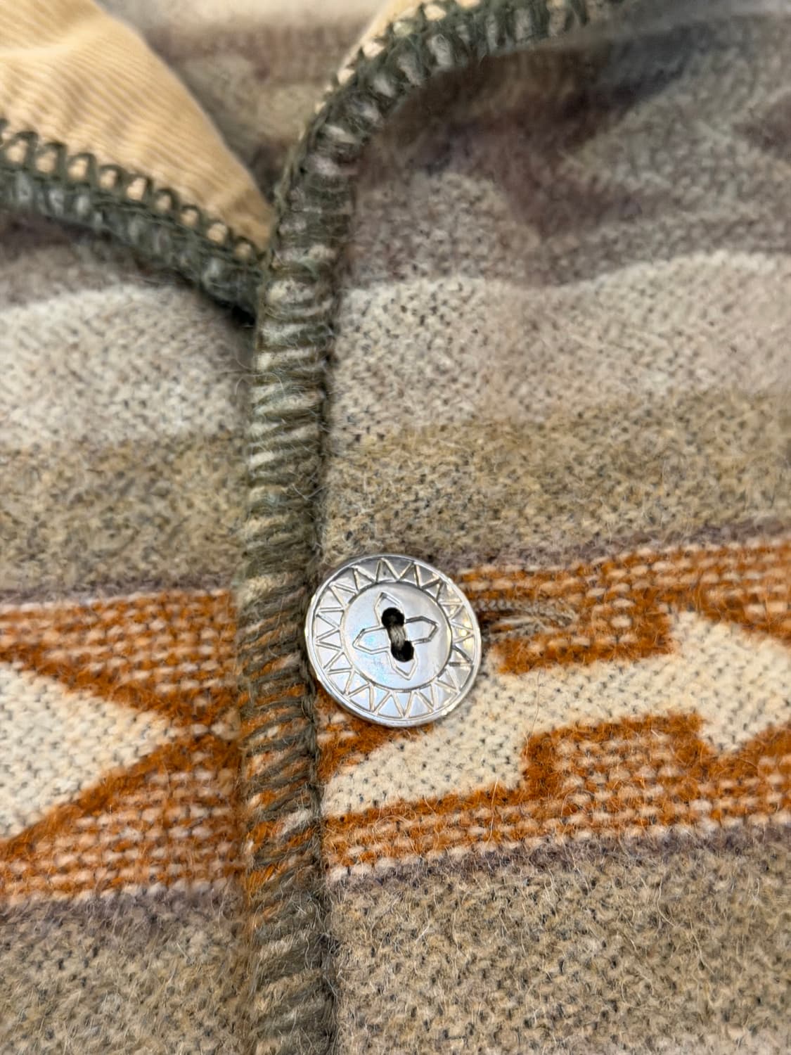 90s 블루 패밀리 나바호 아즈텍 콘초자켓 이태리 메이드 상품이미지3