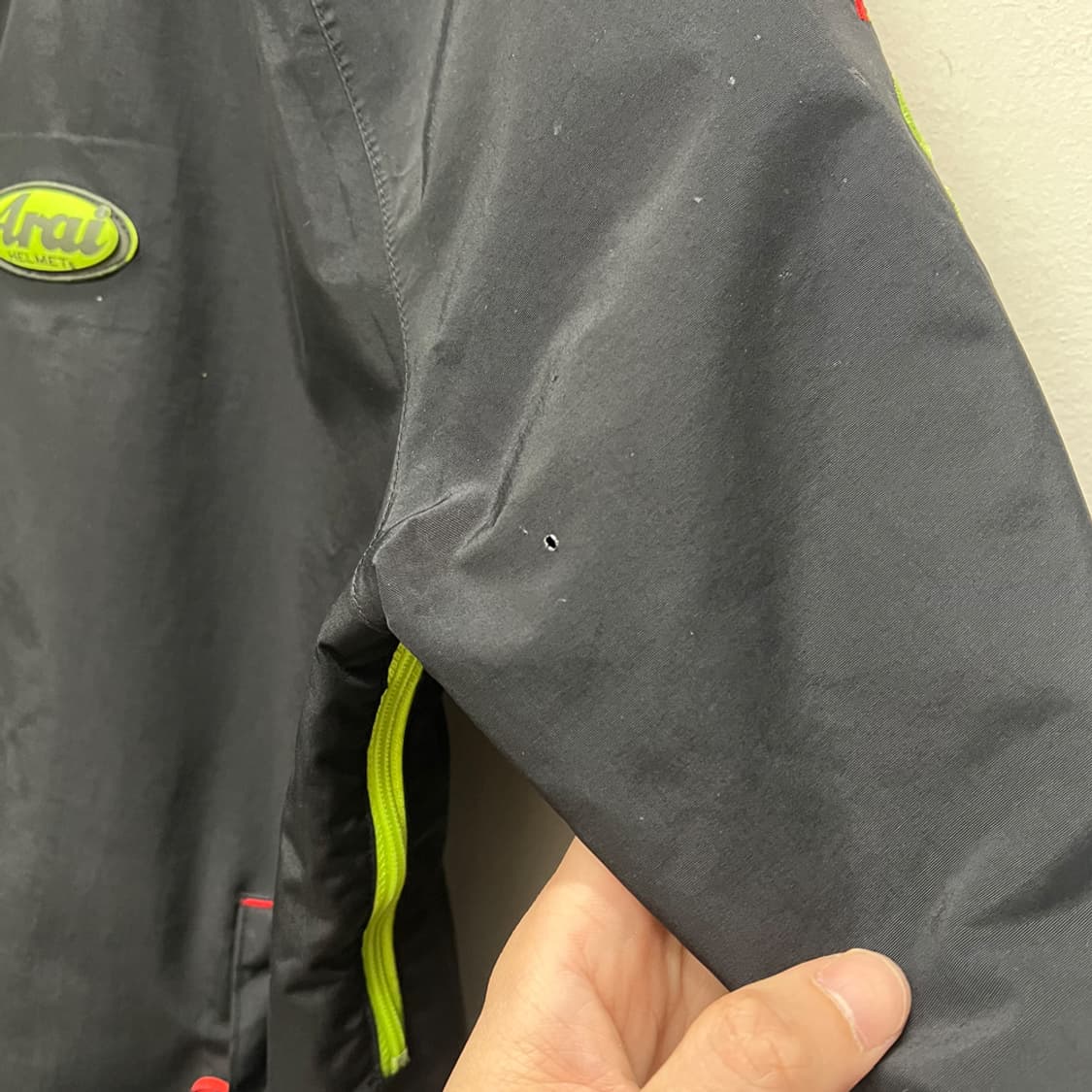 Arai 아라이 구형 블랙 형광 바람막이 라이더 자켓 L 상품이미지9